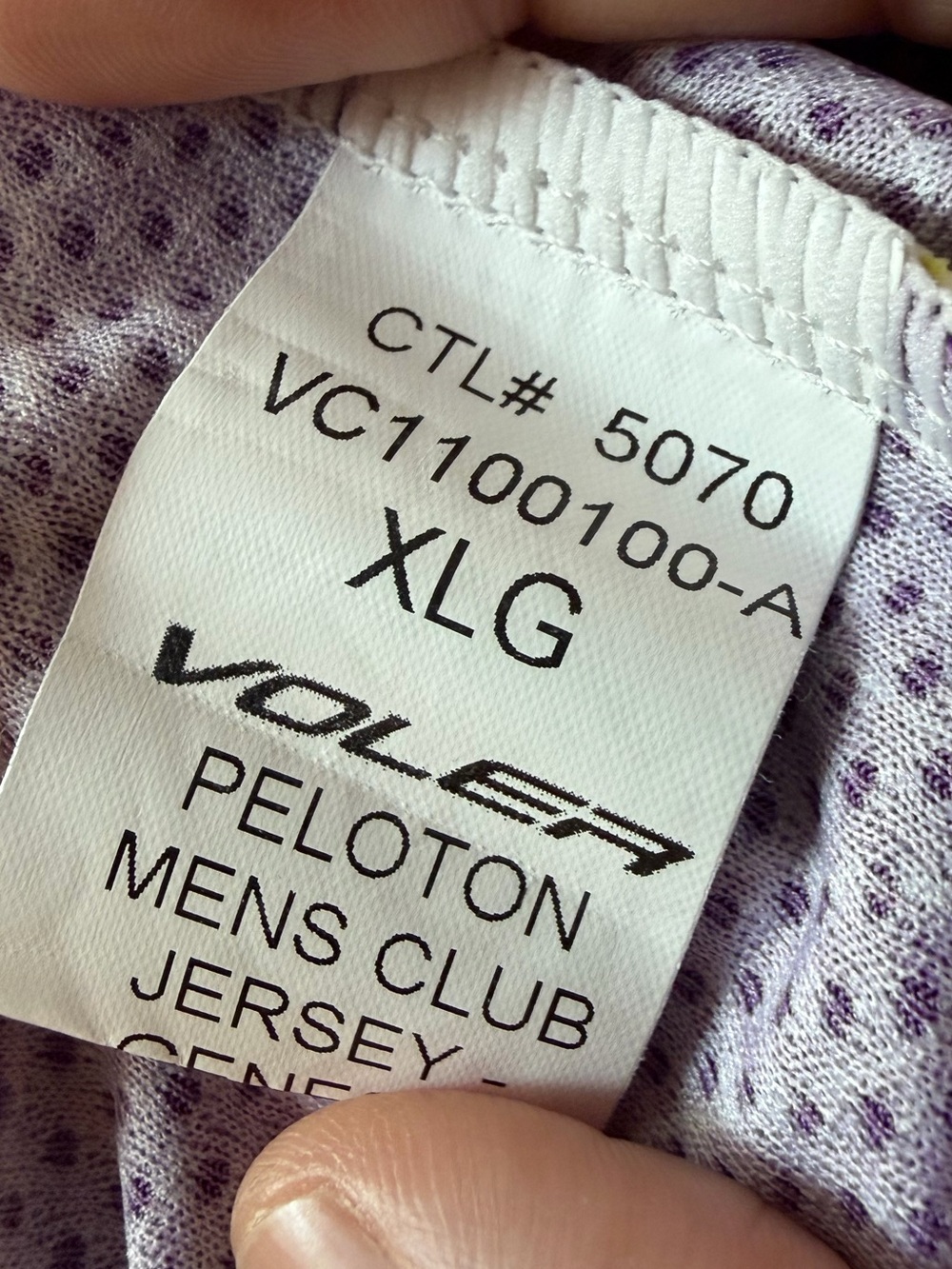 VOLER • Yellow/Purple Grizzly Peak Cyclists Short-Sleeve Cycling Jersey, XL - Picture 14 of 15